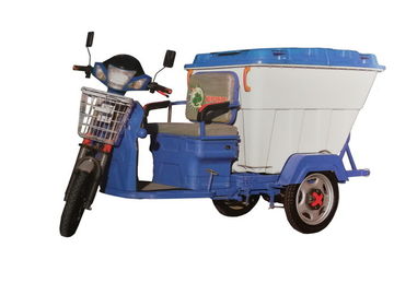 Küçük Kompakt Elektrikli Çöp Üç Tekerlekli Bisiklet / Esnek Atık Toplama Kamyonu